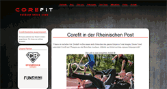 Desktop Screenshot of corefit.de